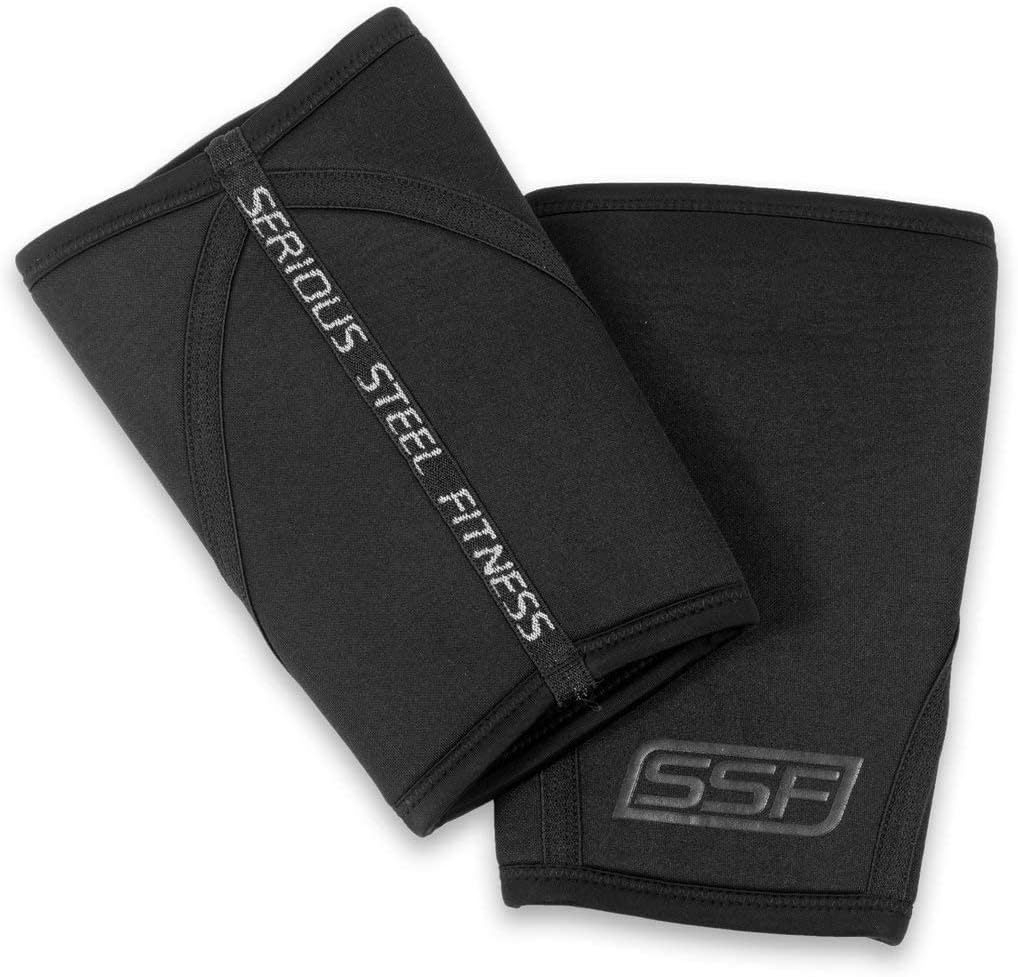 SERIOUS STEEL FITNESS Neoprene Knee Sleeve | Weightlifting Knee Sleeve, Powerlifting, Strongman Training (7 mm)