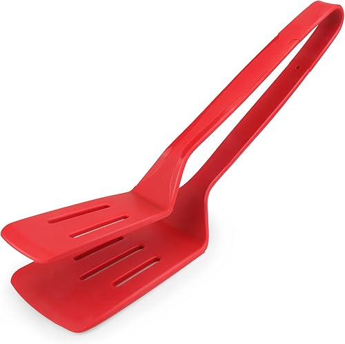 Pinzas de cocina de silicona de 11 pulgadas, abrazadera de barbacoa de acero inoxidable de alta calidad, espátula multiusos para pinza de pan,