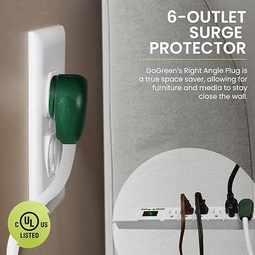 Miniatura 3 de Gogreen Power gg-16315  15 6 Outlet con protector de sobretensión 15 ft Cord