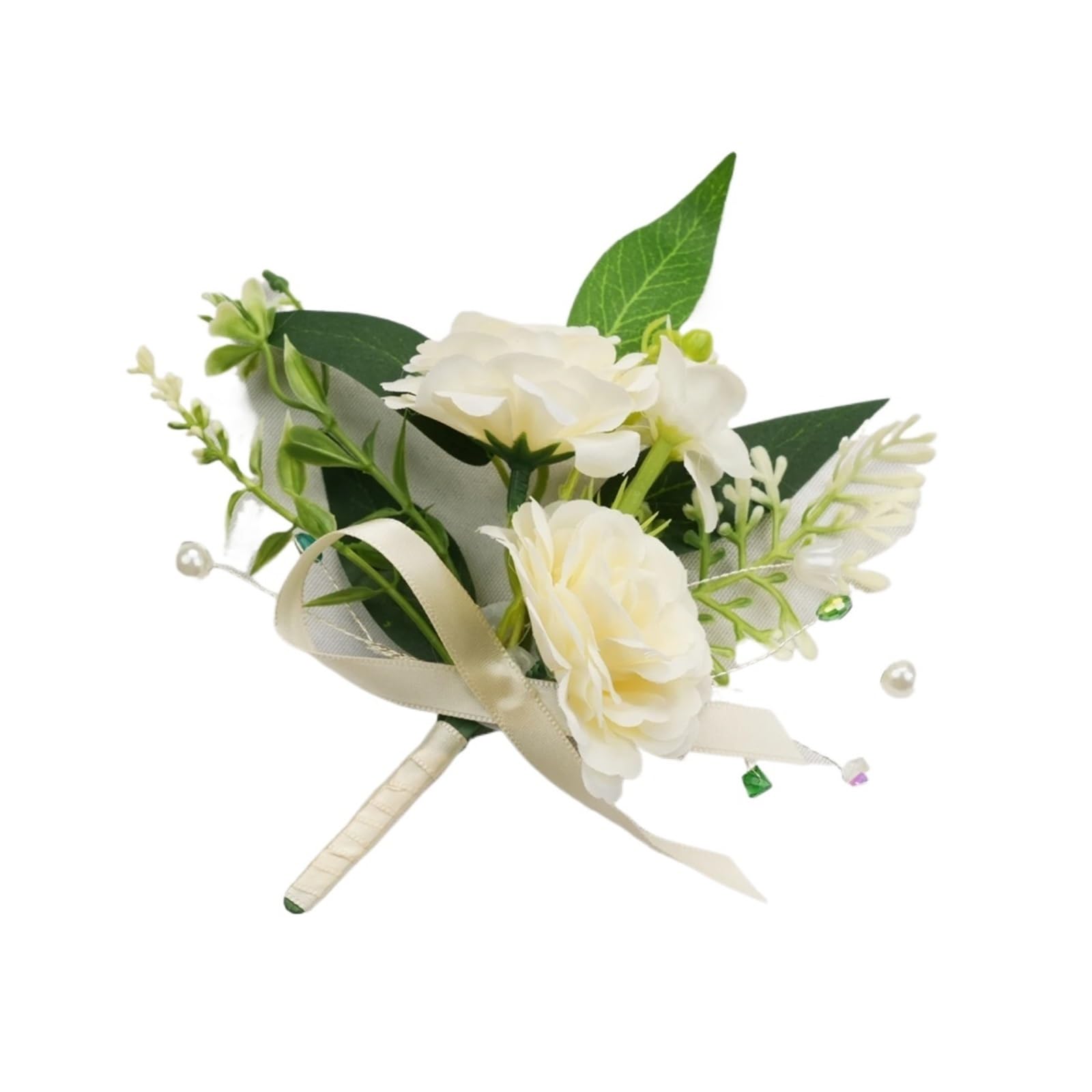 Ansteckblume BräUtigam Bräutigam-Gäste-Boutonniere, künstliche Blumen for Hochzeit, Abschlussball, Heimkehr, Jahrestag, Abschlussfeier | 4Pcs