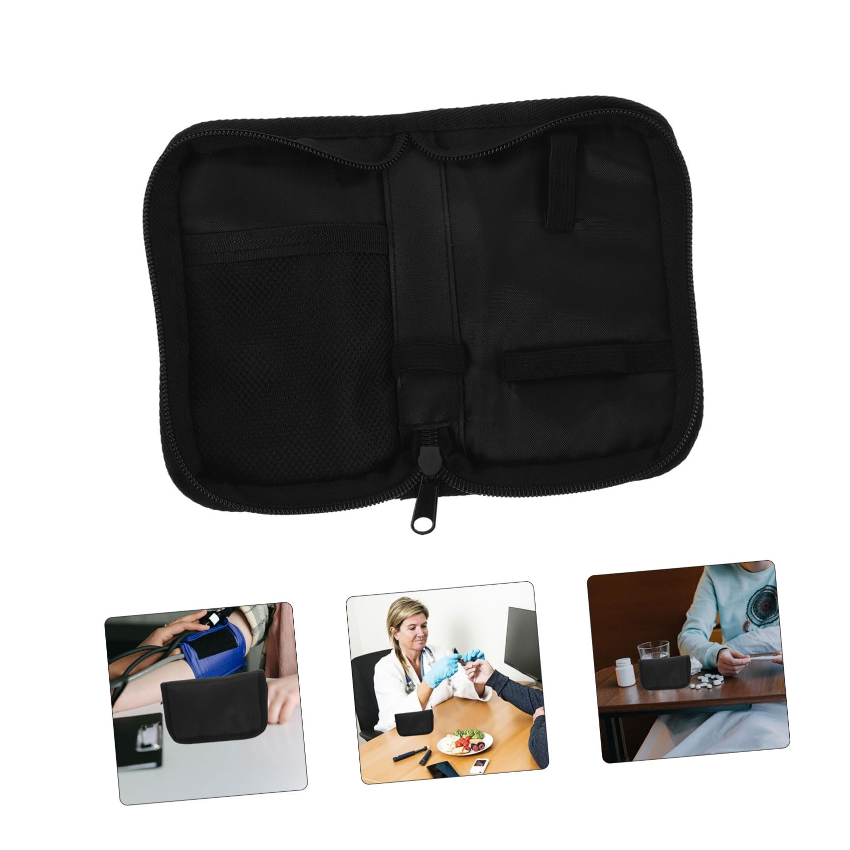 FOMIYES 15 Piezas Bolsa de almacenamiento para en caja de almacenamiento Caso para Bolsa de almacenamiento para Estuche para Black