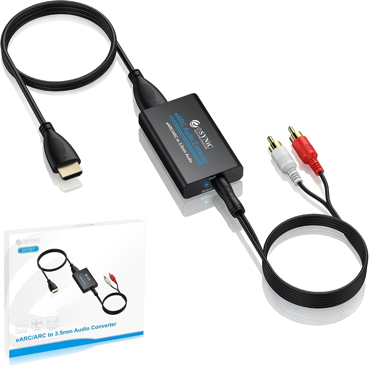 eSynic Professional 192KHZ eARC & ARC Audio Extractor