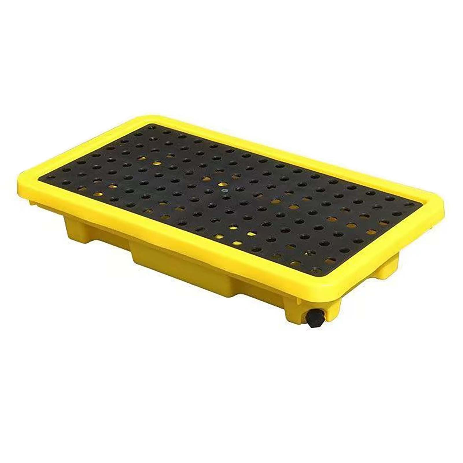 JKJZSALJ Spill Containment Platform,Modular Spill Containment Platform With Drain, Stackable Spill Pallets For Paint Buckets, Large Capacity 72X72X16Cm, Durable Spill Tray For Saf,66x36x12cm