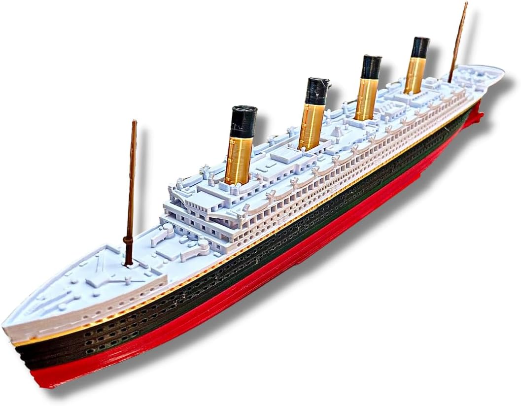 TitanicToyCo RMS Olympic Model Ship - 1 Foot, Fully Assembled, Kids' Titanic Toy, Ship & Cake Topper