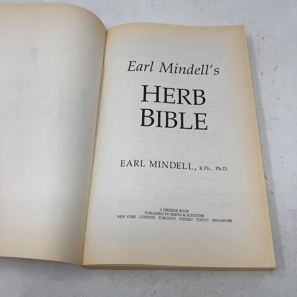 Earl Mindell's New Herb Bibleアール・ミンデル博士 Earl Mindell's Herb Bible: Earl Mindell: 0978067176122: Amazon.com