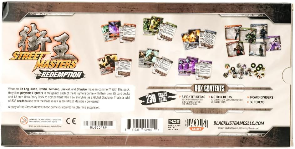Blacklist Games Street Masters the Board Game: Redemption Pack 1 Expansion