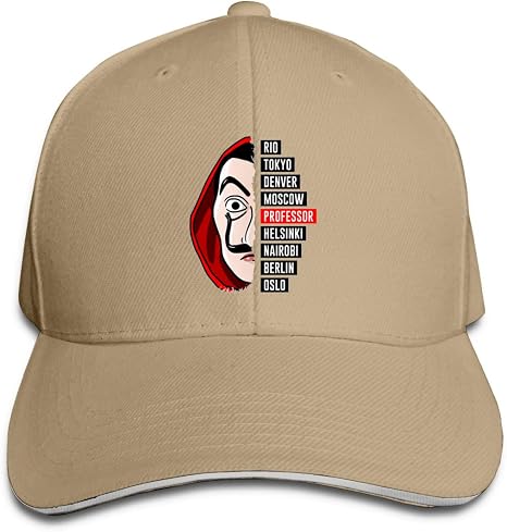 La Casa De Papel Cappello, Uomo Donna Baseball Cappelli Naturale Taglia  unica : Amazon.it