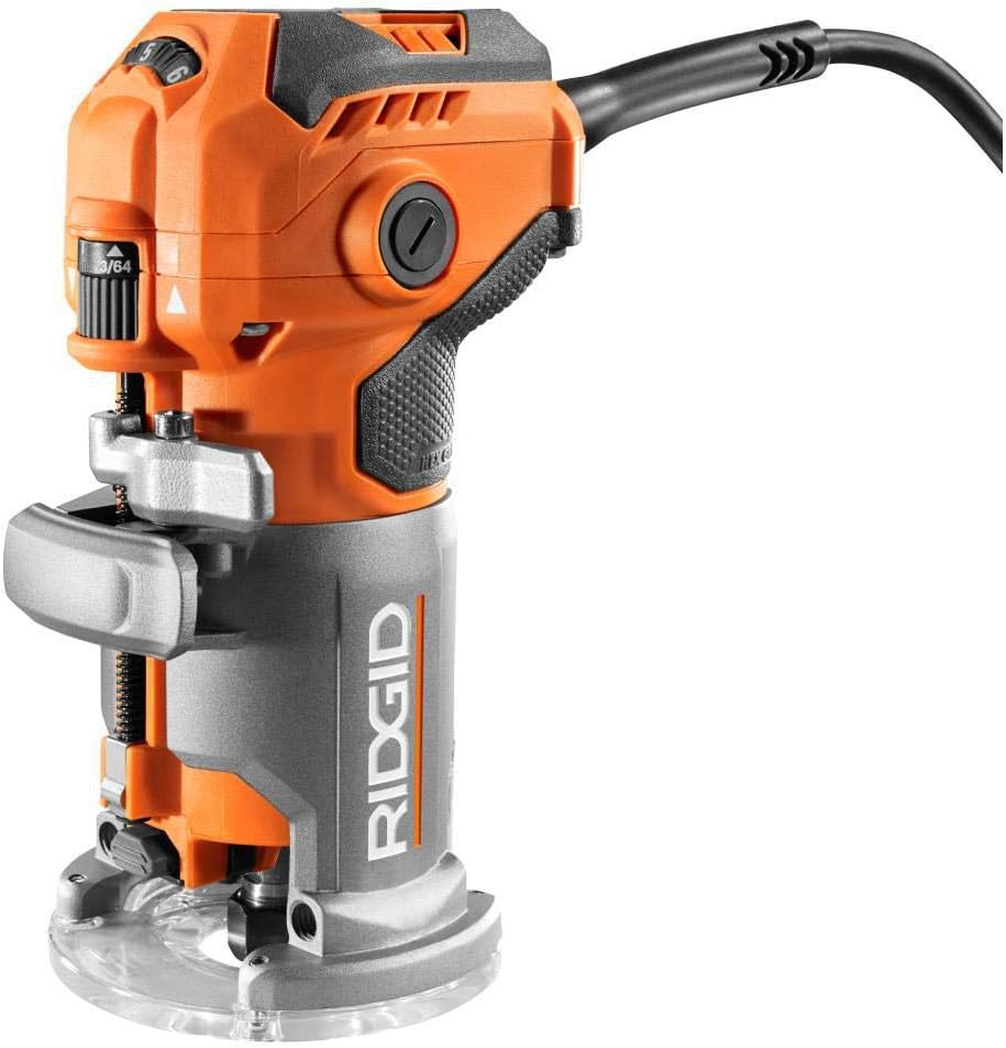 Best Deal Ridgid 5.5 Amp Corded Compact Power Trim Router With Micro Adjust Dial R24012+ Sander 🔥 Cashback up to 70% Ridgid 5.5 Amp Corded Compact Power Trim Router With Micro Adjust Dial R24012+ Sander