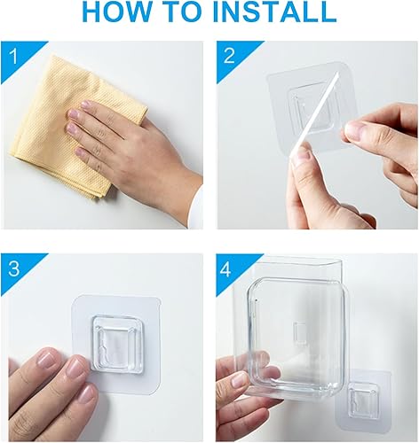 Miniatura 3 de Paquete de 6 carpetas de pared de plástico, organizador de archivos de montaje en pared transparente, organizador de pared de acrílico de un solo