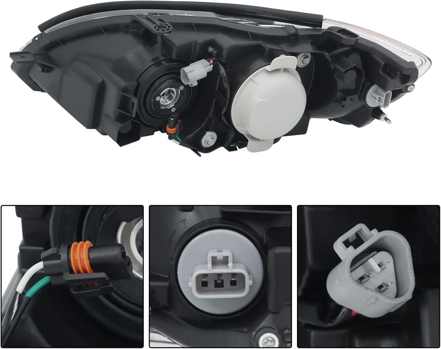 labwork Headlight Assembly Replacement for Legacy Outback 2005-2007 Headlights Halogen Black Projector Set Driver and Passenger Side