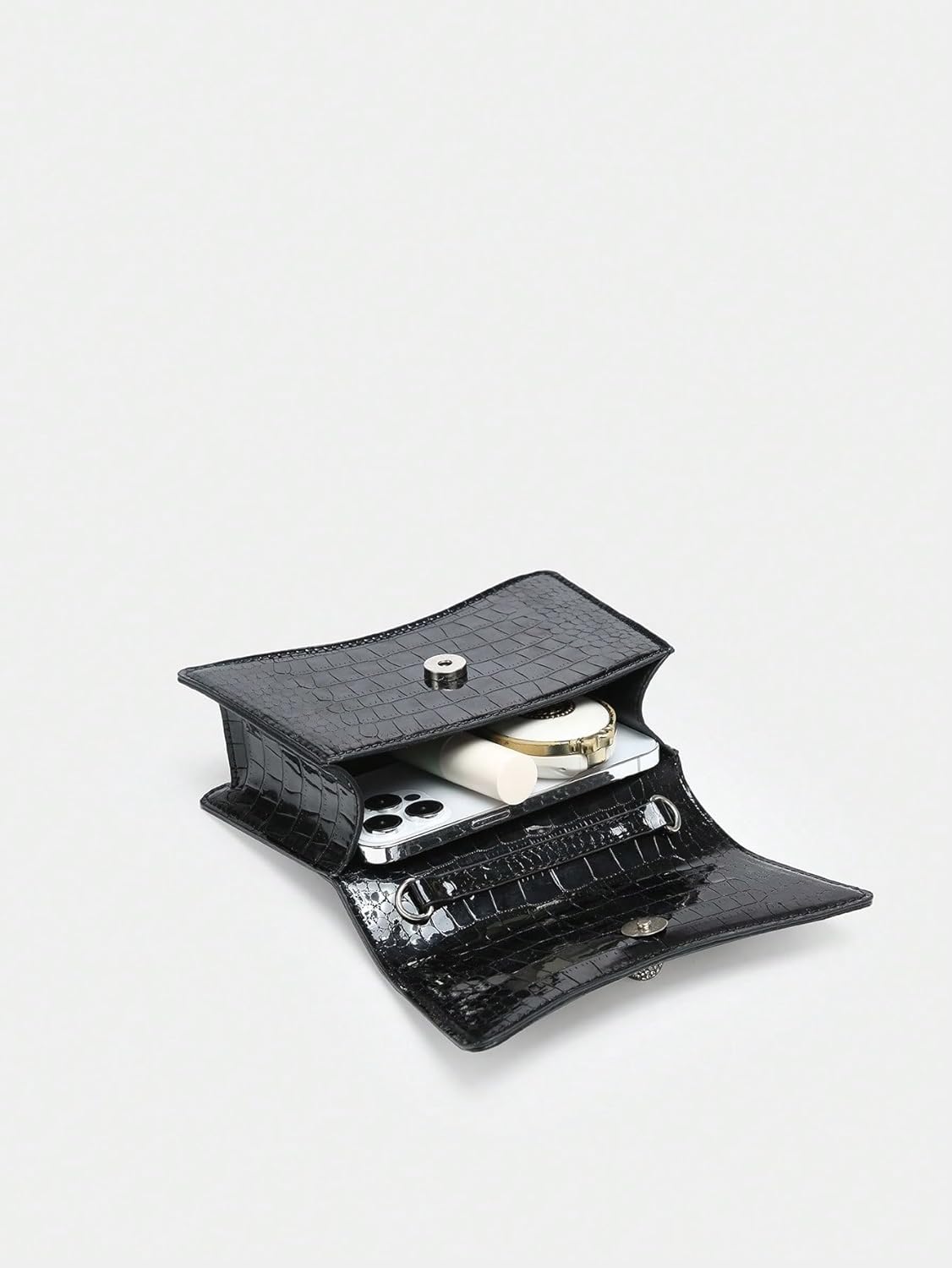 QWINEE Womens Bow Evening Bag Sparkly Clutch Purse Wedding Party Purses Glitter Rhinestone Cocktail Prom Handbags - Image 5