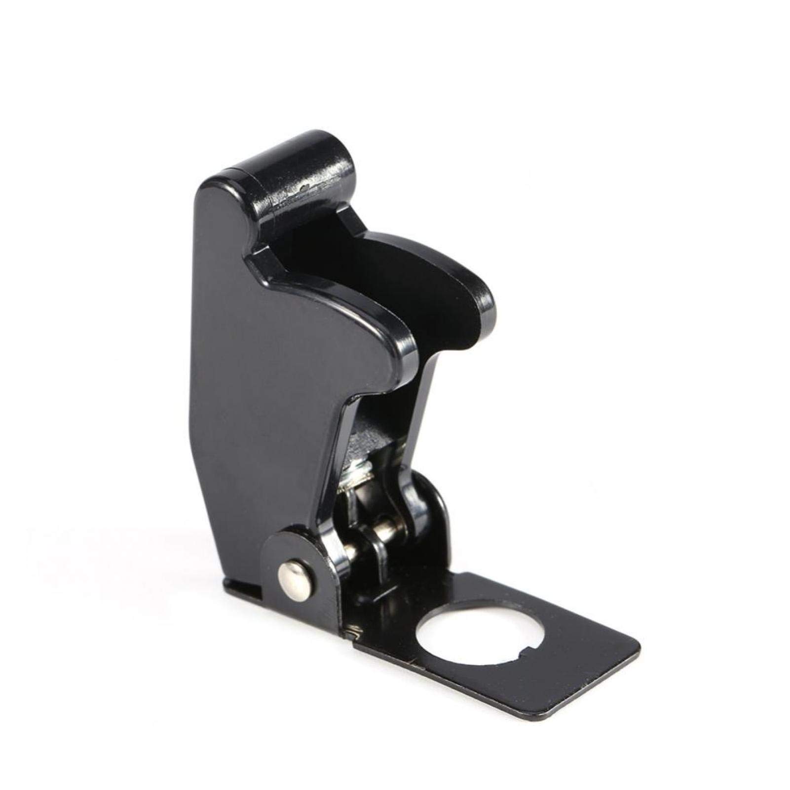 Kuuleyn Coperchio dell'interruttore a levetta, 5Pcs Protezione della Copertura del Cappuccio a Scatto per Interruttore di Sicurezza Nero per Interruttore a levetta dell'auto