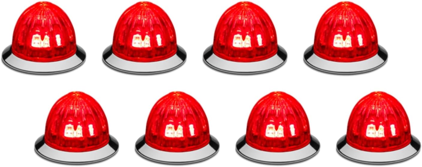 Red/Clear Mini Watermelon HERO Lights | 8 Pack | HERORCWMMINI-8