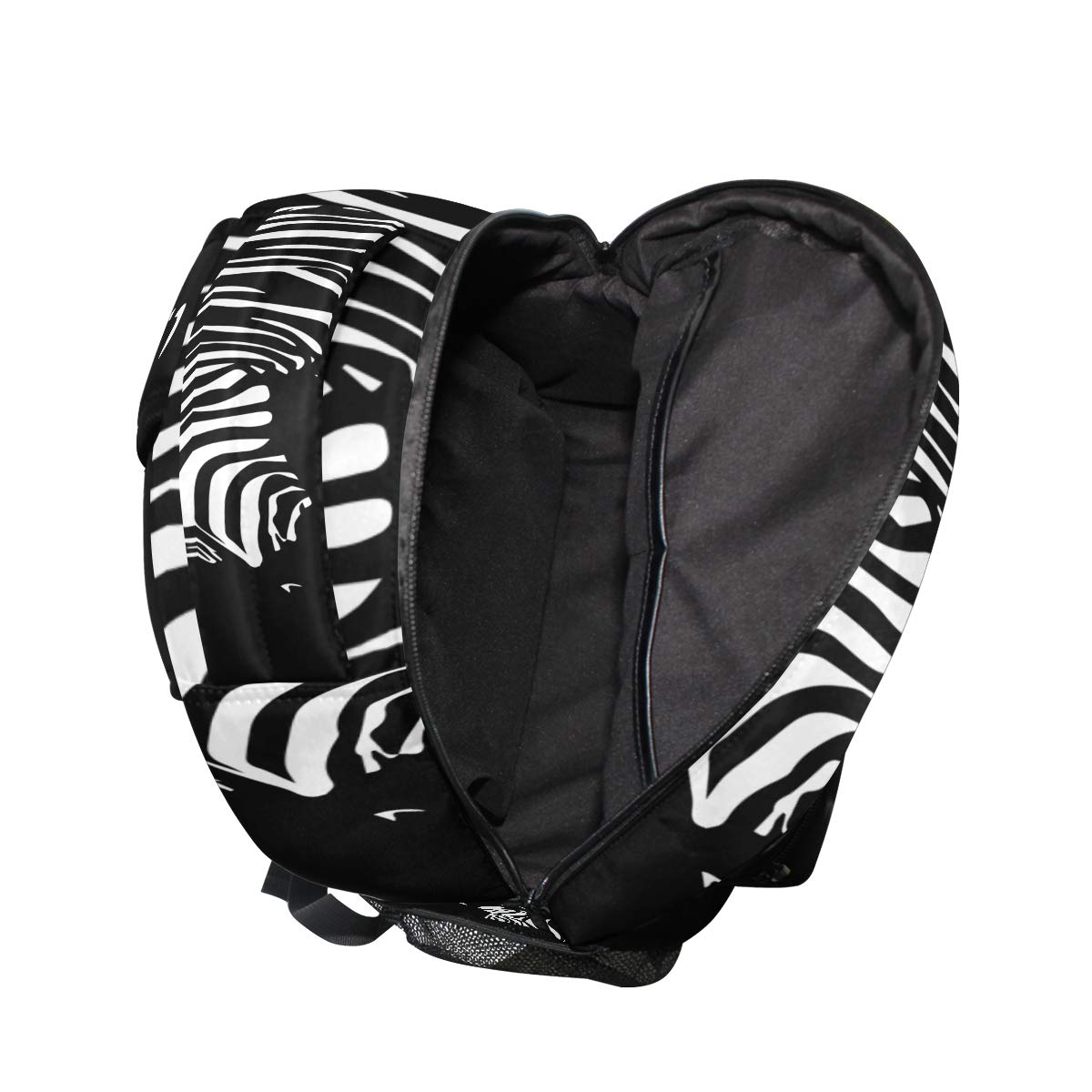 Amazon.com: School Backpack Black Zebra Teens Girls Boys 