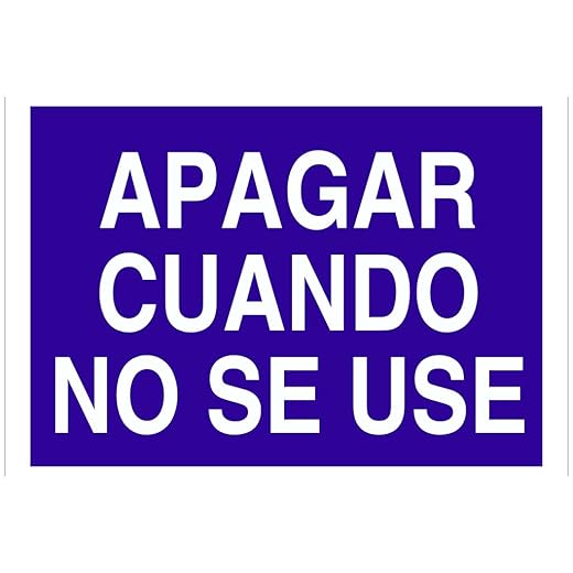 Plimpo Señal Poliestireno 420X297 Apagar Cuando No Se Use En Oferta Cofan O31Tpl420297 Señal Poliestireno, 420 X 297 Mm