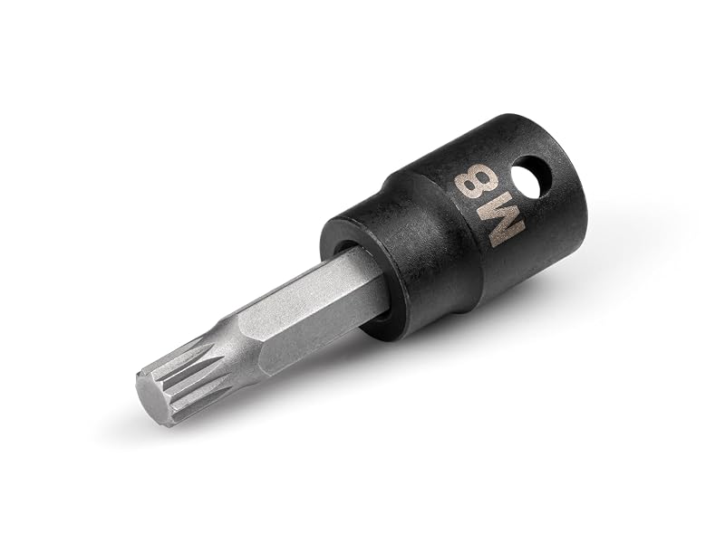Soquete de Impacto com Ponta XZN M8 e Encaixe de 9,5 mm (3/8 pol.) TEKTON SIB18208