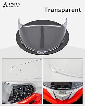 Compatible with SHOEI GT-Air 3 Visor CNS-1C Replacement Motorcycle Helmet Face Shield UV Protection Anti-Scratch Windproof Quick Installation and Removal (Transparent)
