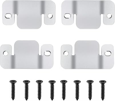 Sectional Couch Connectors, Metal Couch Clips Sofa Connector, Universal Metal Sofa Interlocking Connector Bracket with Screws, 4 Pcs