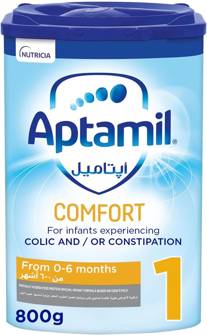 Aptamil Comfort 1 Infant Formula Milk From 0-6 Months, Dietary Management of Colic & Constipation, Easy To Use Pack, 800g