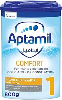 Comfort 1 Infant Formula Milk From 0-6 Months, Dietary Management of Colic & Constipation, Easy To Use Pack, 800g