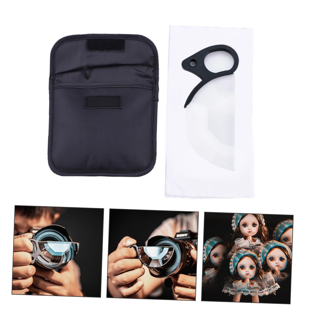 DOITOOL 79mm Single Lens Reflex Camera Accessory Creative Photography Kaleidoscope Lens for Unique Effects