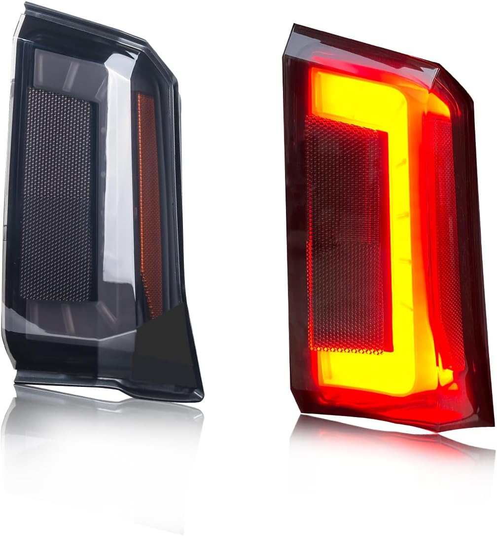 LED Taillights for Ranger XD 1500, Smoked Black Rear Brake Stop Lamp Tail Light Compatible with Polaris Ranger 1500 XD Premium/Northstar 2024 2025 Accessories, Replace #2415904,#2415905 (2PCS)