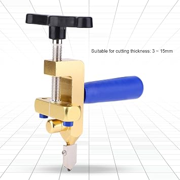 JUOPZKENN Manual tile cutter, 2 in 1 glass tile cutter, hand tool, glass cutter set, mirror cutting kit, tile opener, ceramic cutting tool, for home, mirror, ceramic tile, glazed mosaic tile