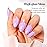 Imtiti Pastel Gel Nail Polish, Lilac Pastel Purple, 0.5 Fl Oz LED UV Gel Polish Spring Summer Easter DIY Nail Art Starter Manicure Salon Kit