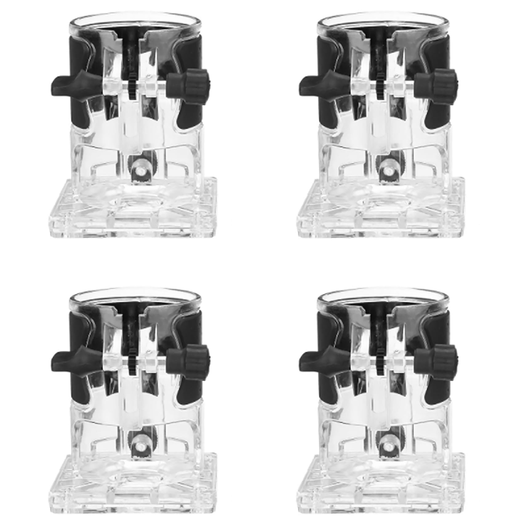 Ctrlzs 4X Trimmer Machine Base Woodworking Cutter Electric Trimmer Machine Base Power Tool Accessories Plunge Router Base