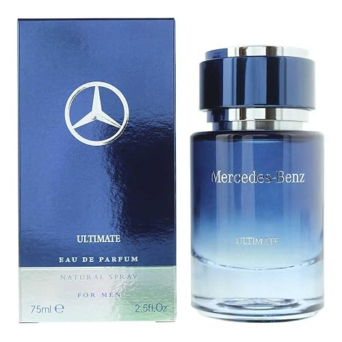 Mercedes Benz Ultimate - Eau de Parfum para hombre - Colonia de larga duración para hombre, ámbar, colonia de pachulí, 2.5 onzas