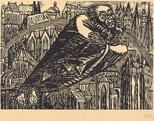 Prints toile les cathédrales d'Ernst Barlach affiche décoration murale