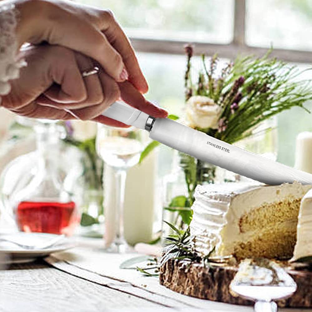 Bruilofttaartmessen en Serverset, Bruidstaartmes en Serveerset, Gouden Bruidstaart Mes en Server Set, Taartuitstekers en Taartschep, Taartsnijset voor Bruiloft voor Kerstmis, Verjaardag (Kroon