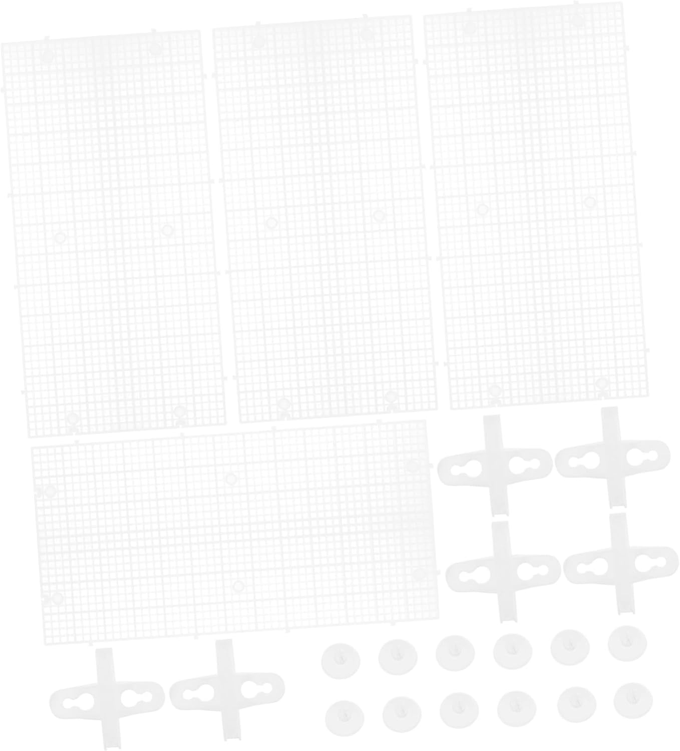 SUPVOX 4pcs Fish Tank Divider Grid Isolation Board Suction Cups for Aquatic Breeding and Separation of Fish Aquarium