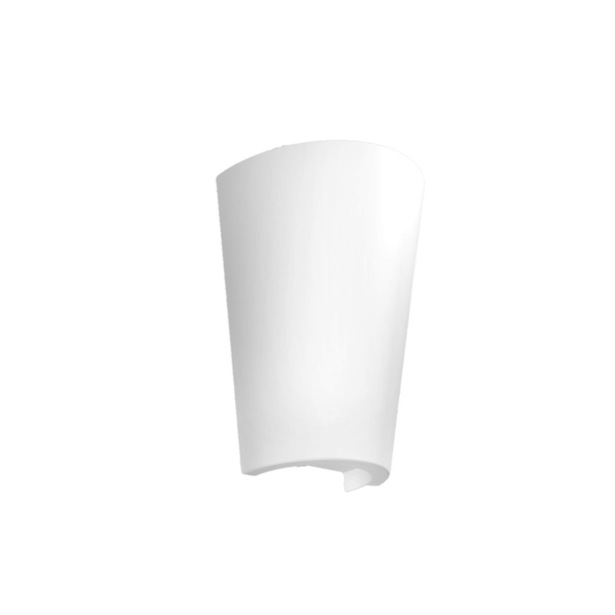 Mantra Iluminación. Modelo TEJA. Aplique de pared de exterior fabricado en aluminio y polietileno acabado en color blanco