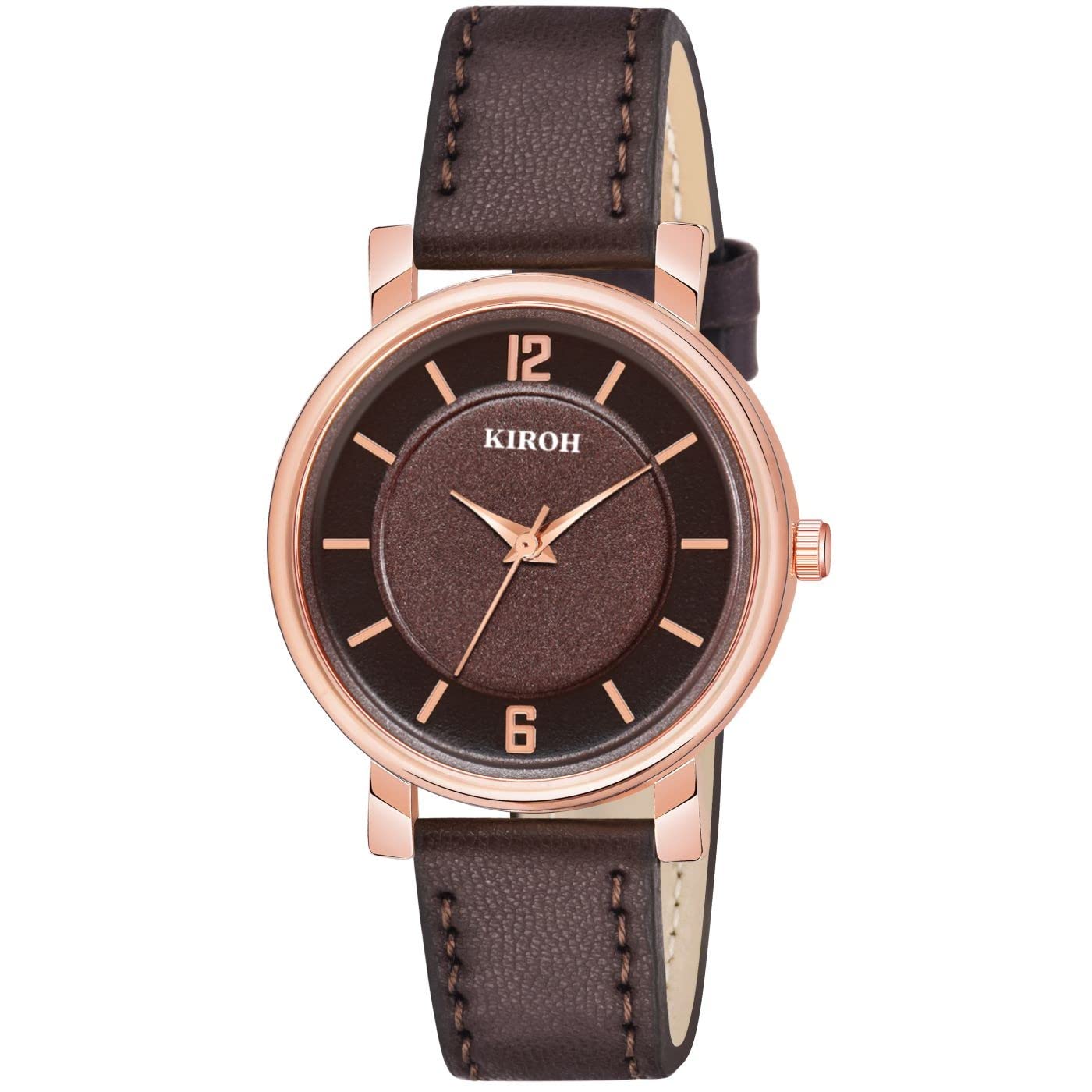 KIARVI GALLERY Analogue Stylish Leather Strap Analog Watch for Womens and Girls Watch (Maroon) (B0BRFRG7XX) Amazon Price History, Amazon Price Tracker