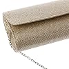 IOOOFU Sac à bandoulière de soirée pour femme - Champagne - 20 x 11 x 5 cm #2