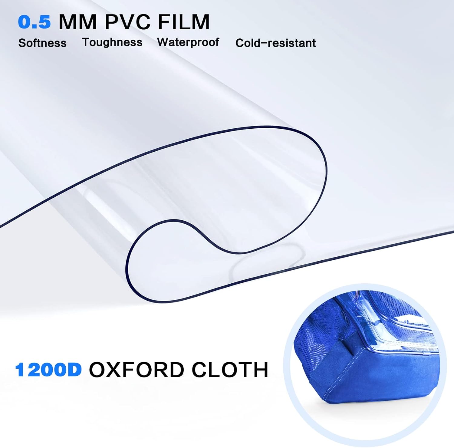 PAMANO Clear Backpack Transparent Heavy Duty School PVC Bookbag See Through Bag Boys and Girls for College Work Travel Security - Image 4