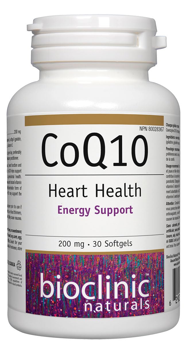 Bioclinic Naturals CoQ10 200 mg 30 gels