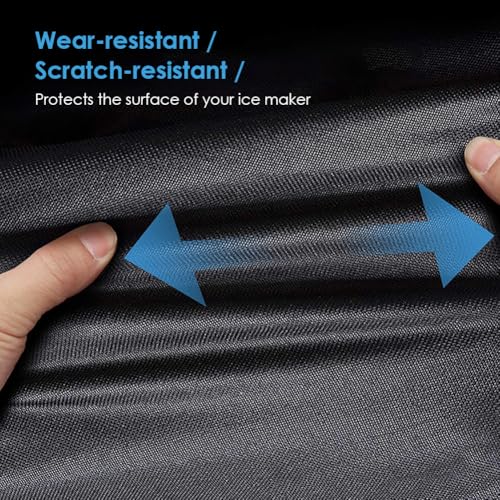 Funda para Fabricadora de Hielo 18"x14"x16" Negra Impermeable miniatura 6