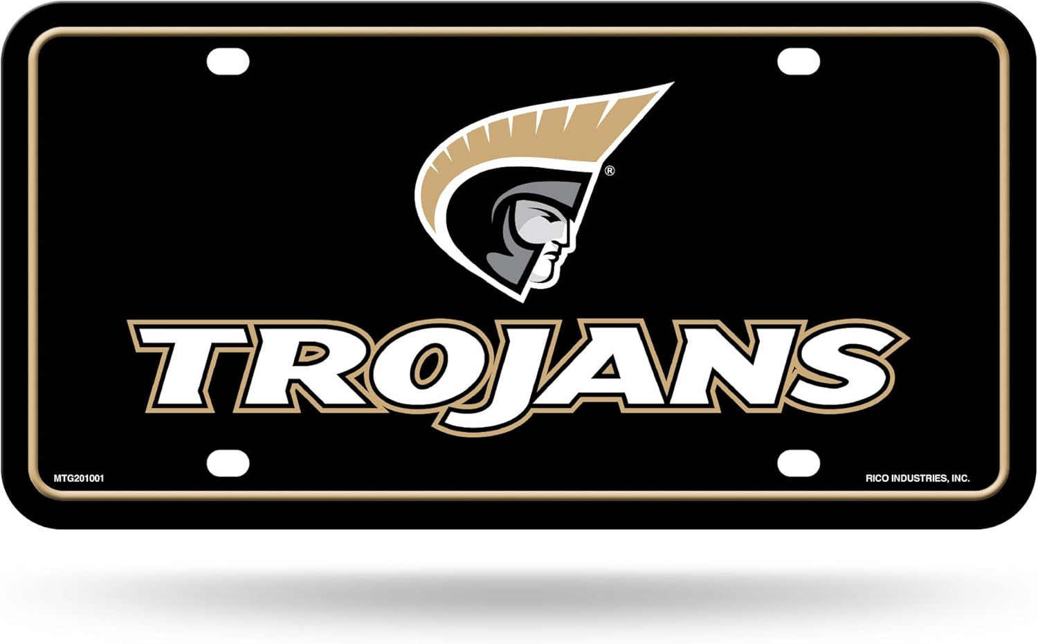 Rico Industries NCAA Anderson Trojans Metal Auto Tag 6" x 12" - Great for Truck/Car/SUV