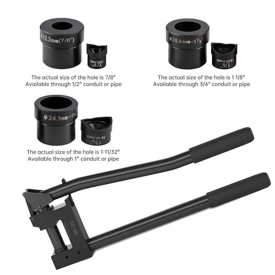 iGeelee Metal Stud Punch Set for 7/8