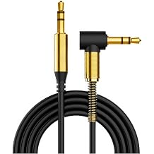 ULTRICS AUX Cable 1M, 3.5mm Jack Male to Male Right Angle Audio Cable