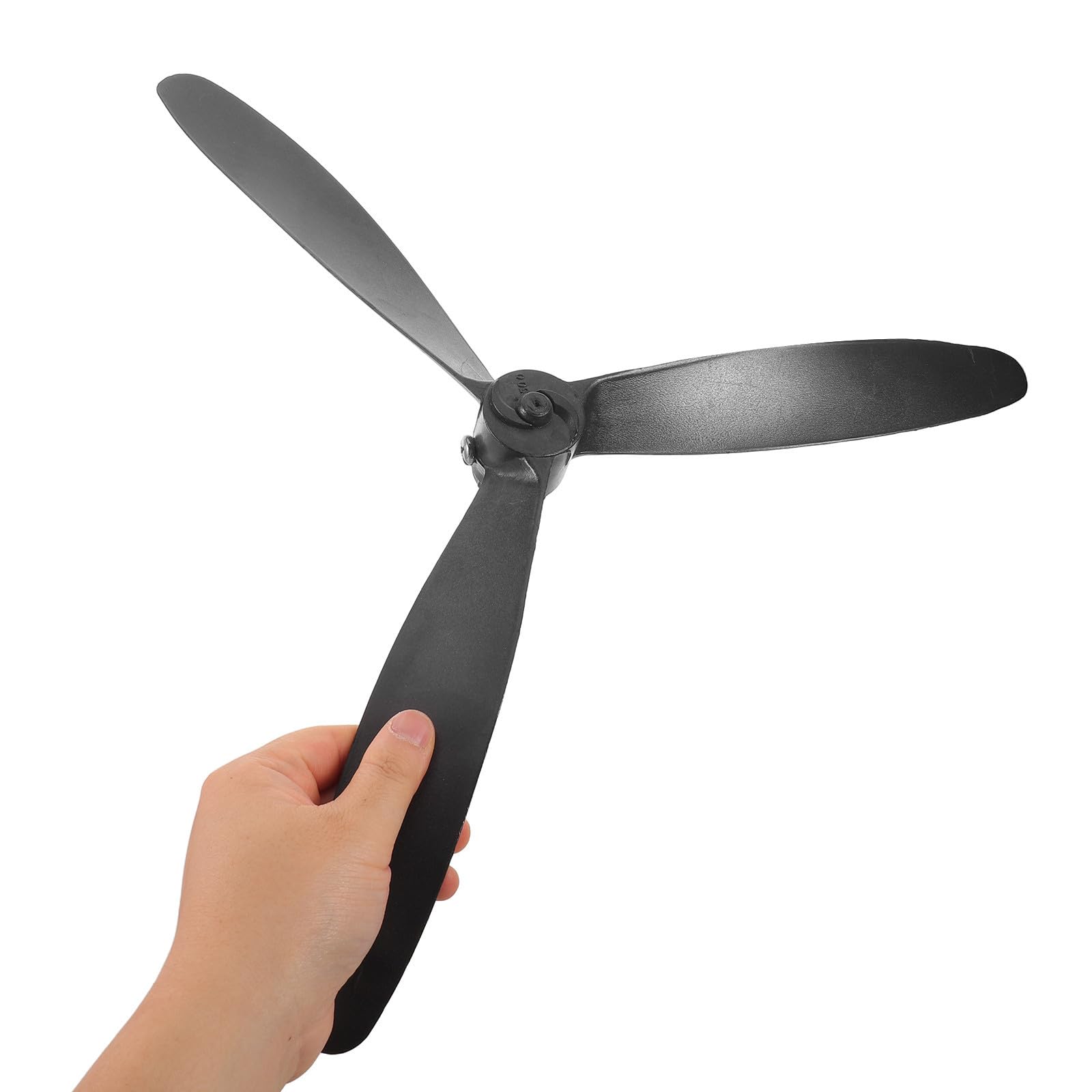 Pale a 3 Lame in Plastica Nera per Ventilatore Industriale, Compatibilità Generale e Materiale Resistente, Ideali per Esterno in Garage o Officina