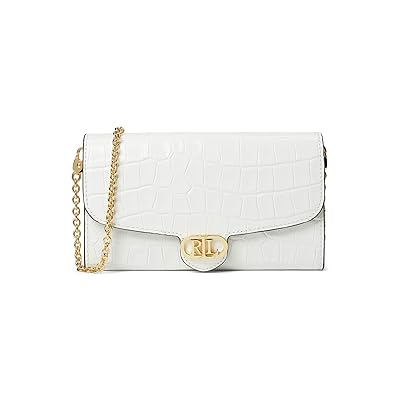 Lauren Ralph Lauren Croc embossed Medium Adair Crossbody Wallet Women
