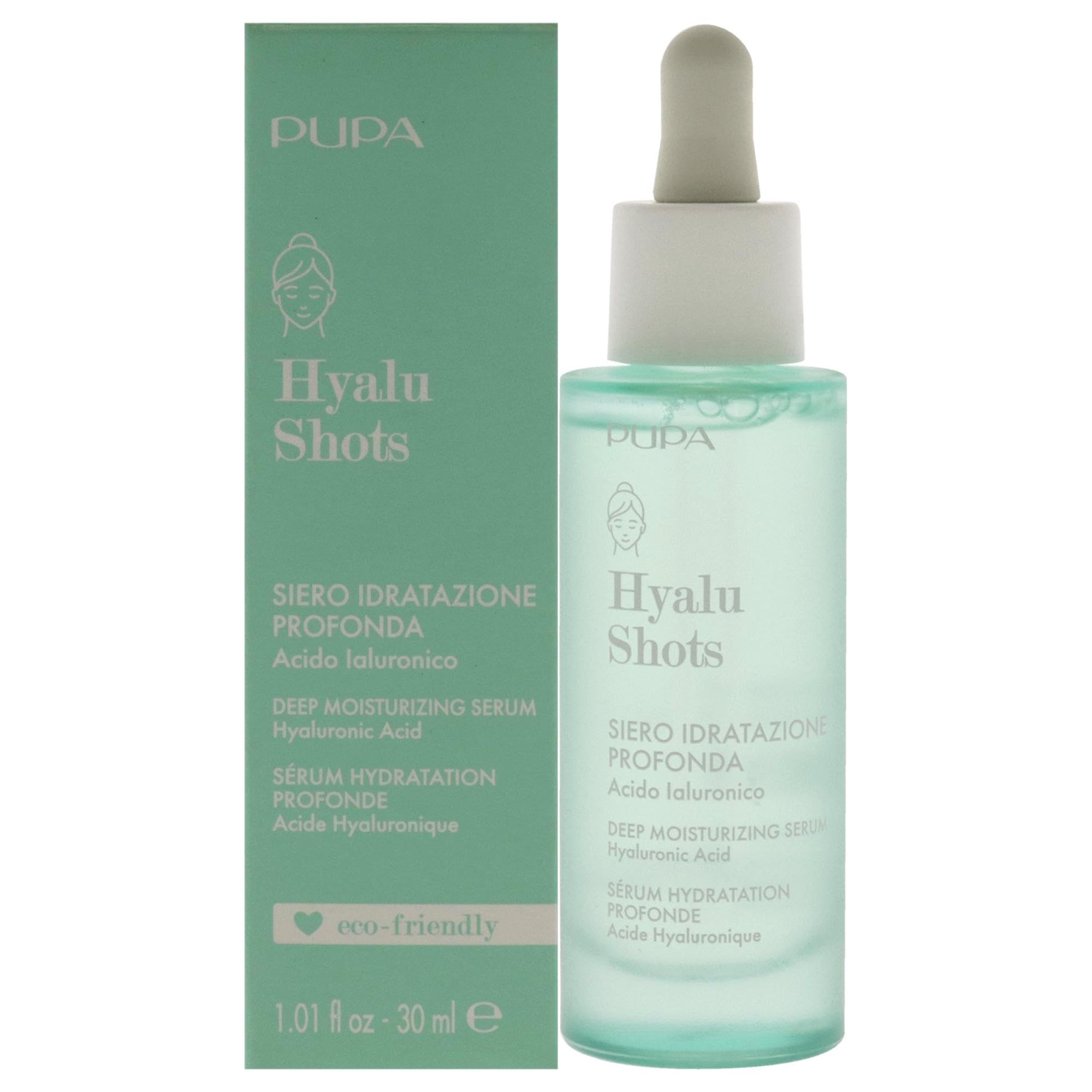 Pupa Milano Hyalu Shots Deep Moisturizing Serum For Women 1.01 oz Serum