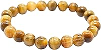 Vista 699 de Amazing Gemstone Pulsera de cristal para mujeres y hombres, pulsera de cristal curativo de protección, pulsera elástica con cuentas de piedras