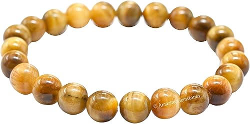 Miniatura 699 de Amazing Gemstone Pulsera de cristal para mujeres y hombres, pulsera de cristal curativo de protección, pulsera elástica con cuentas de piedras