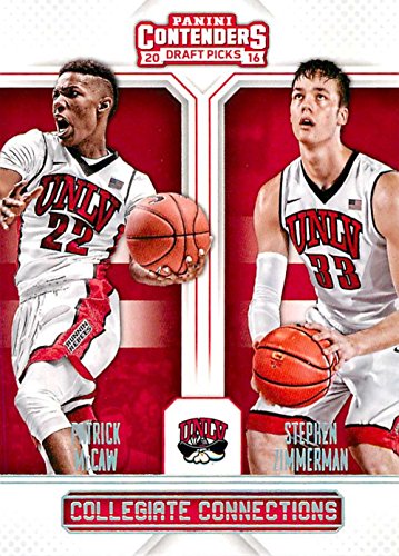 2016-17 Panini Contenders Draft Picks Collegiate Connections Basketball #6 Patrick McCaw/Stephen Zimmerman UNLV Rebels