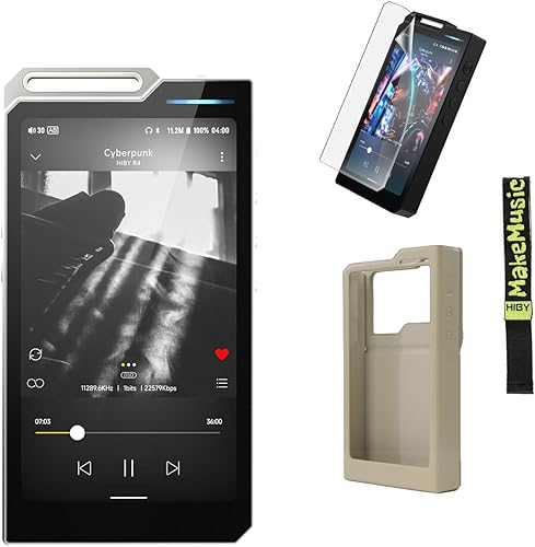 HiBy Juego de reproductores y accesorios R4 mp3 mp4 (Plata)