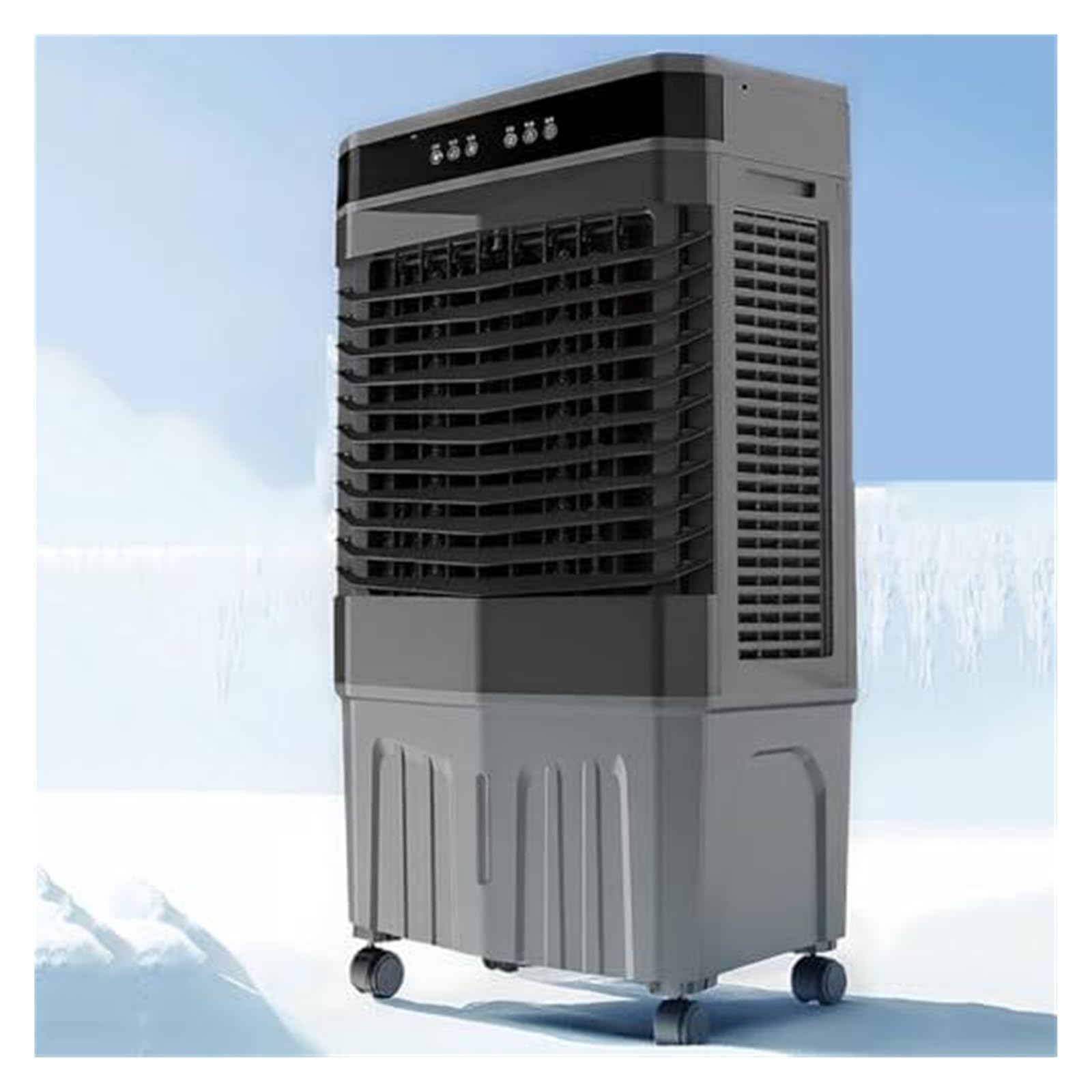 Portable evaporative cooler， Portable Air Conditioner, Evaporative Cooler with 120° Oscillation